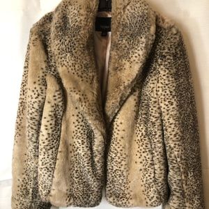 Faux Animal Print Jacket/Coat